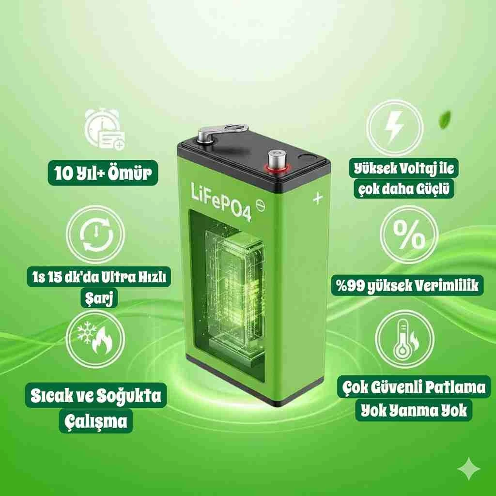 Resim Volta Vsm Lifepo4 Akü 48 Volt 18 Amper (yüksek menzil, 10 yıl ömür) 