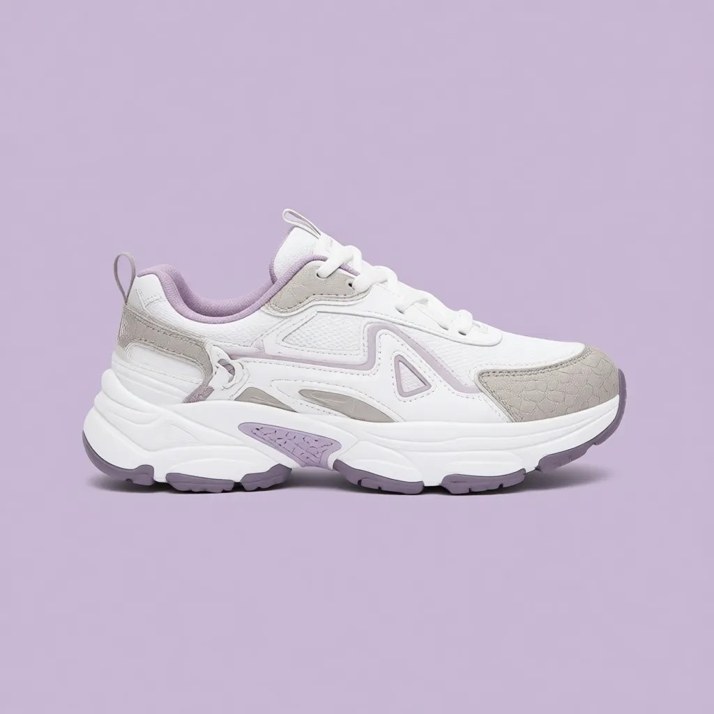 Soho Beyaz-Lila Kadın Sneaker 17834 görsel 6