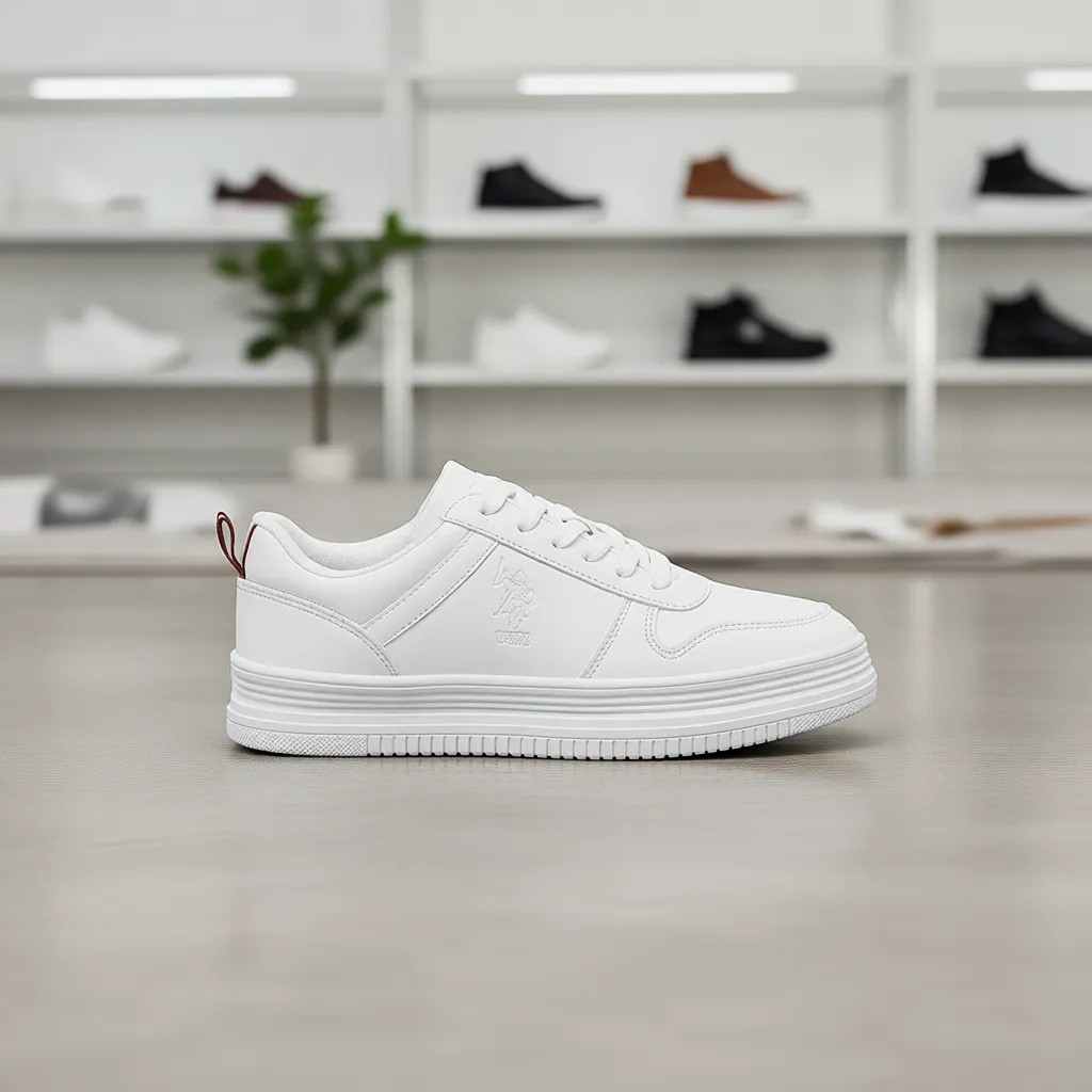 U.S. Polo Assn. Surı 4fx Beyaz Kadın Sneaker Düz Tabanlı Şık Tasarım ile Rahat Kullanım görsel 7