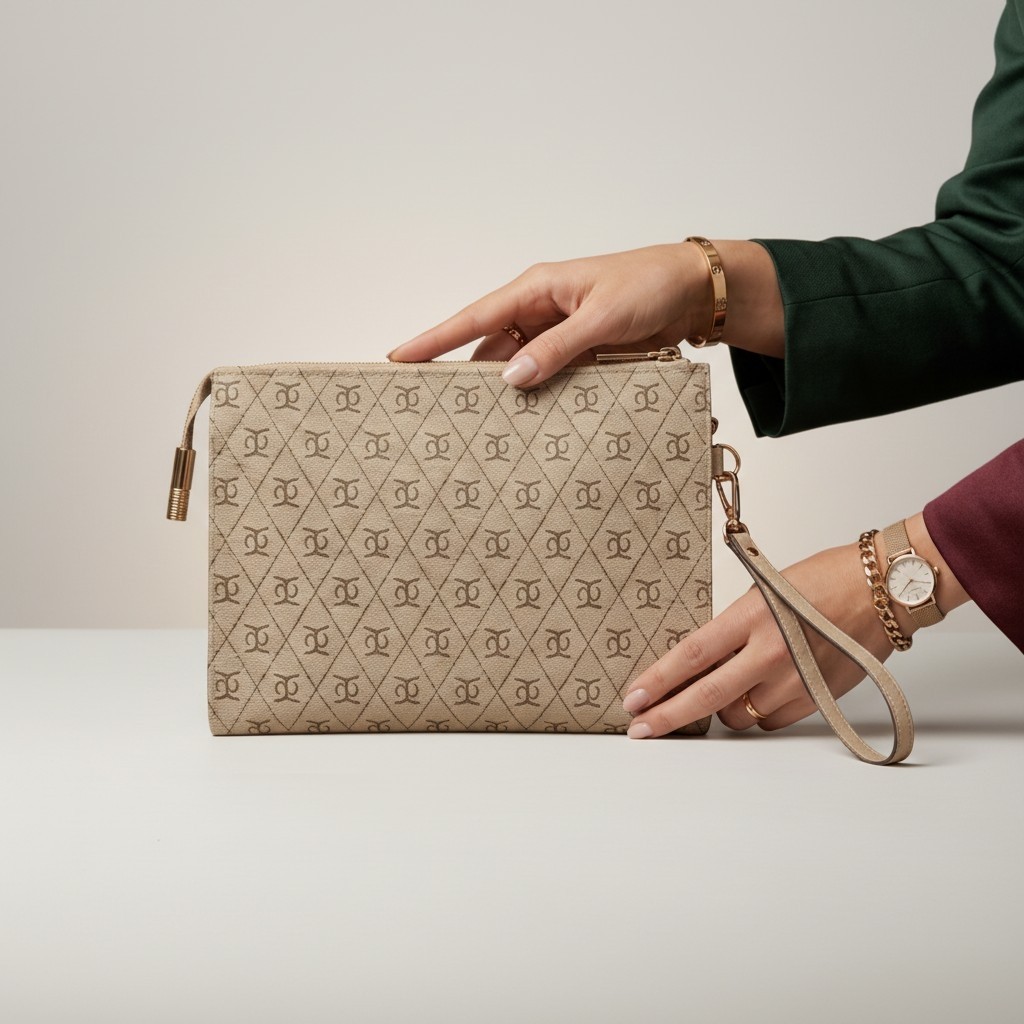 Eych Kadın Casual Clutch Çanta, Günlük Şık Portföy Çanta, Minimal El Çantası görsel 5