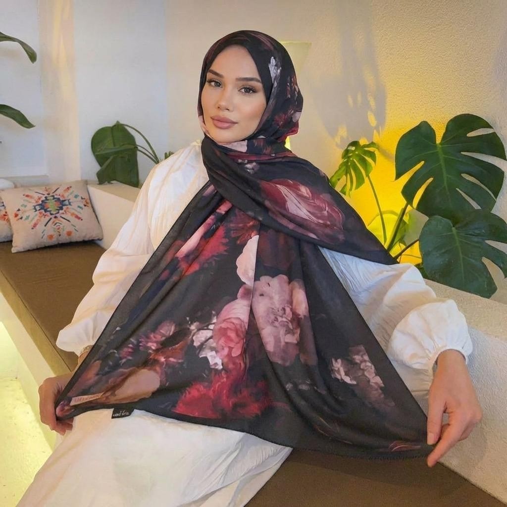 Revam Collection Desenli Pamuk Soft Şal