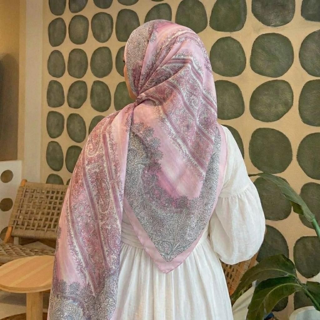 Revam Collection Retro Desen Pamuk Soft Şal görsel 2
