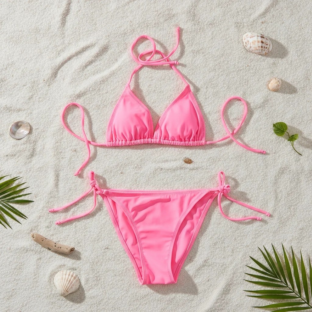 Bonbon Kadın Plaj Giyim Yavru Ağzı Bikini Takım BB2598