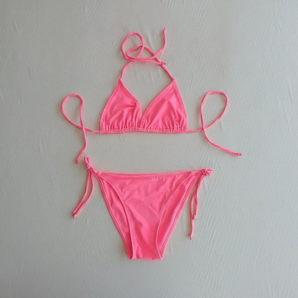 Bonbon Kadın Plaj Giyim Yavru Ağzı Bikini Takım BB2598 görsel 3