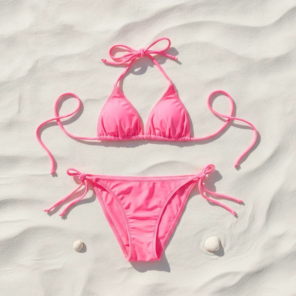 Bonbon Kadın Plaj Giyim Yavru Ağzı Bikini Takım BB2598 görsel 4