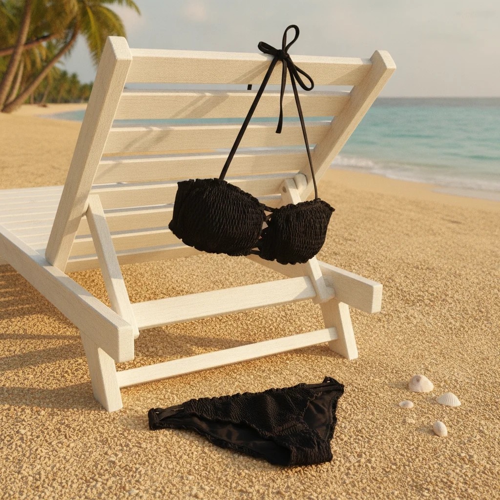 Bonbon Kadın Plaj Giyim Siyah Renk Bikini Takım BB2640 görsel 5