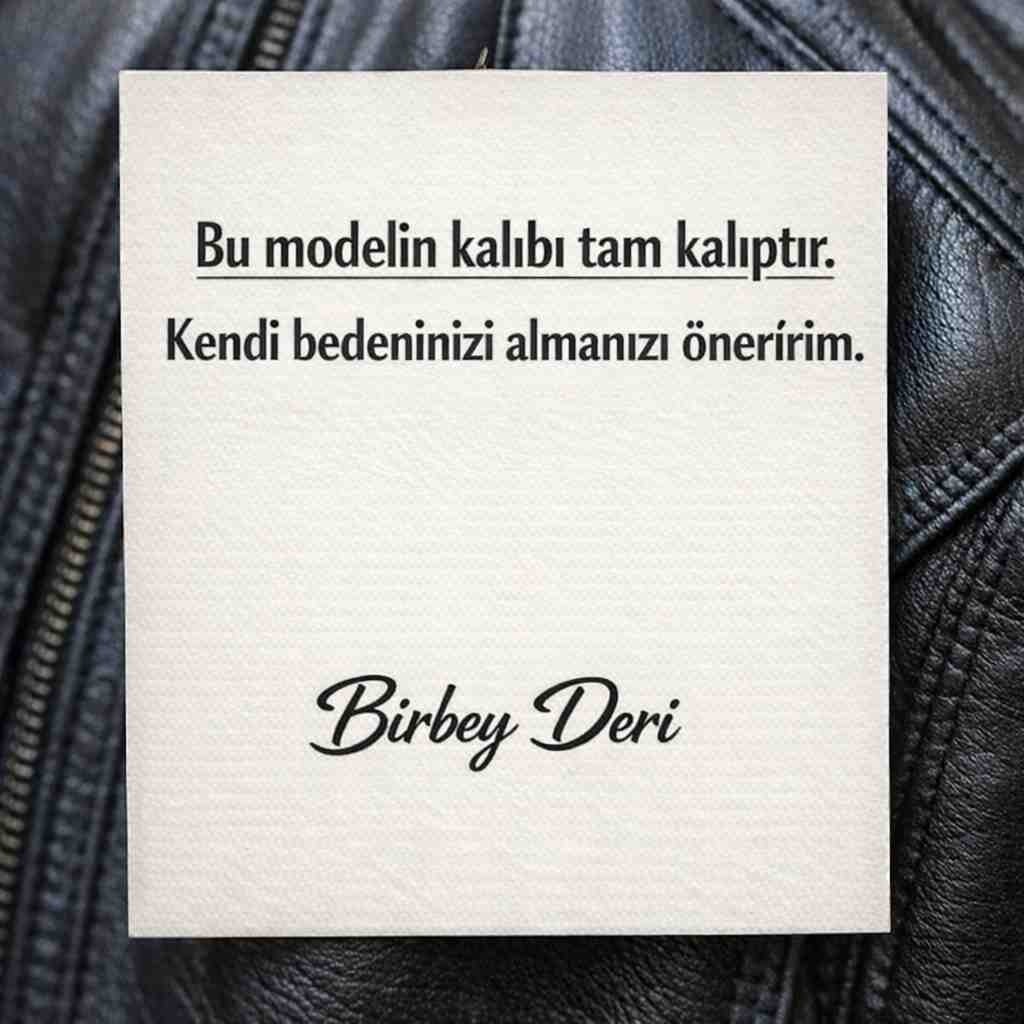 Moda Erkek Kahverengi Fermuarlı Cepli Hakiki Kuzu Derisi Şişme Deri Ceket Mont görsel 8