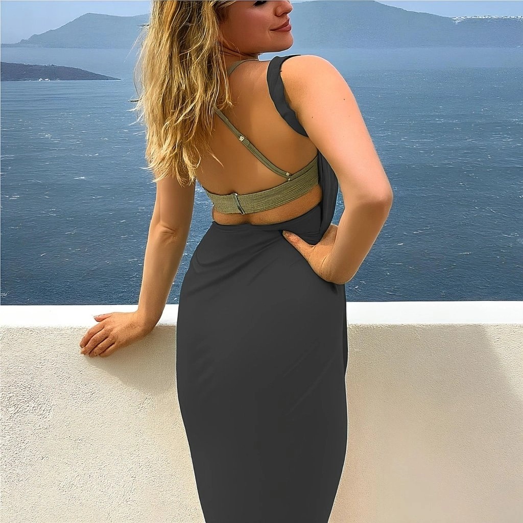 Lune Store Kadın Askılı Sandy Pareo Plaj Elbisesi görsel 4