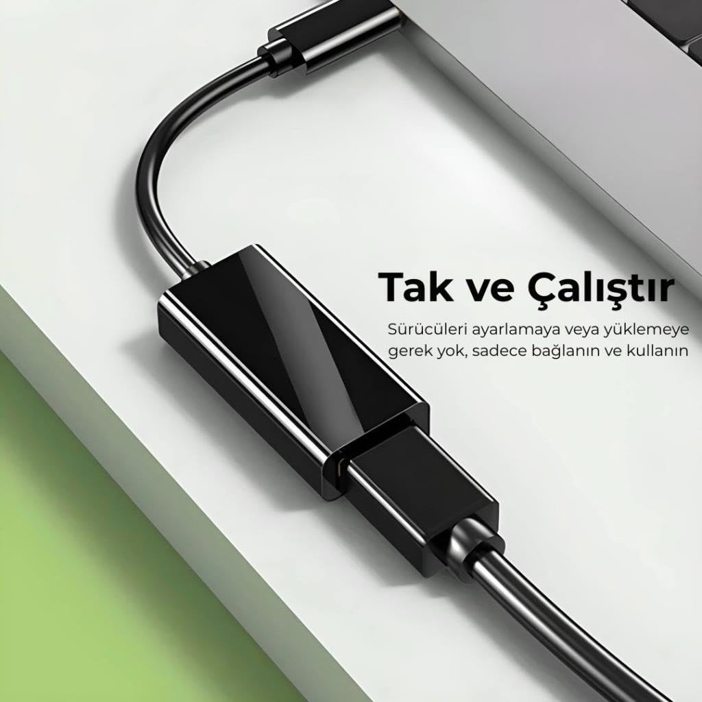 Aesco 5147 4K Destekli Type-C To HDMI Görüntü Aktarım Adaptörü görsel 5