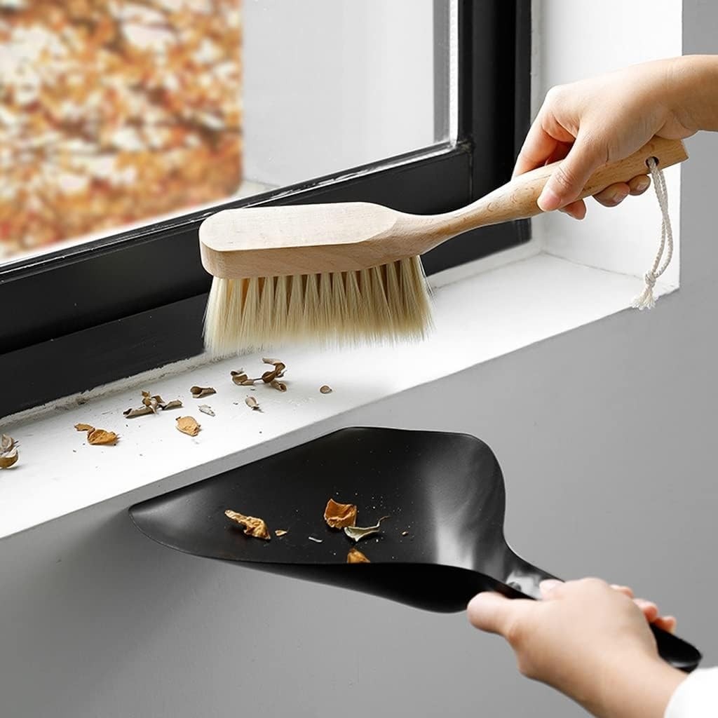 OEM Faraş Seti, Temizlik El Fırça Seti, Ahşap Saplı Fırça ve Plastik Kürek, Premium görsel 2
