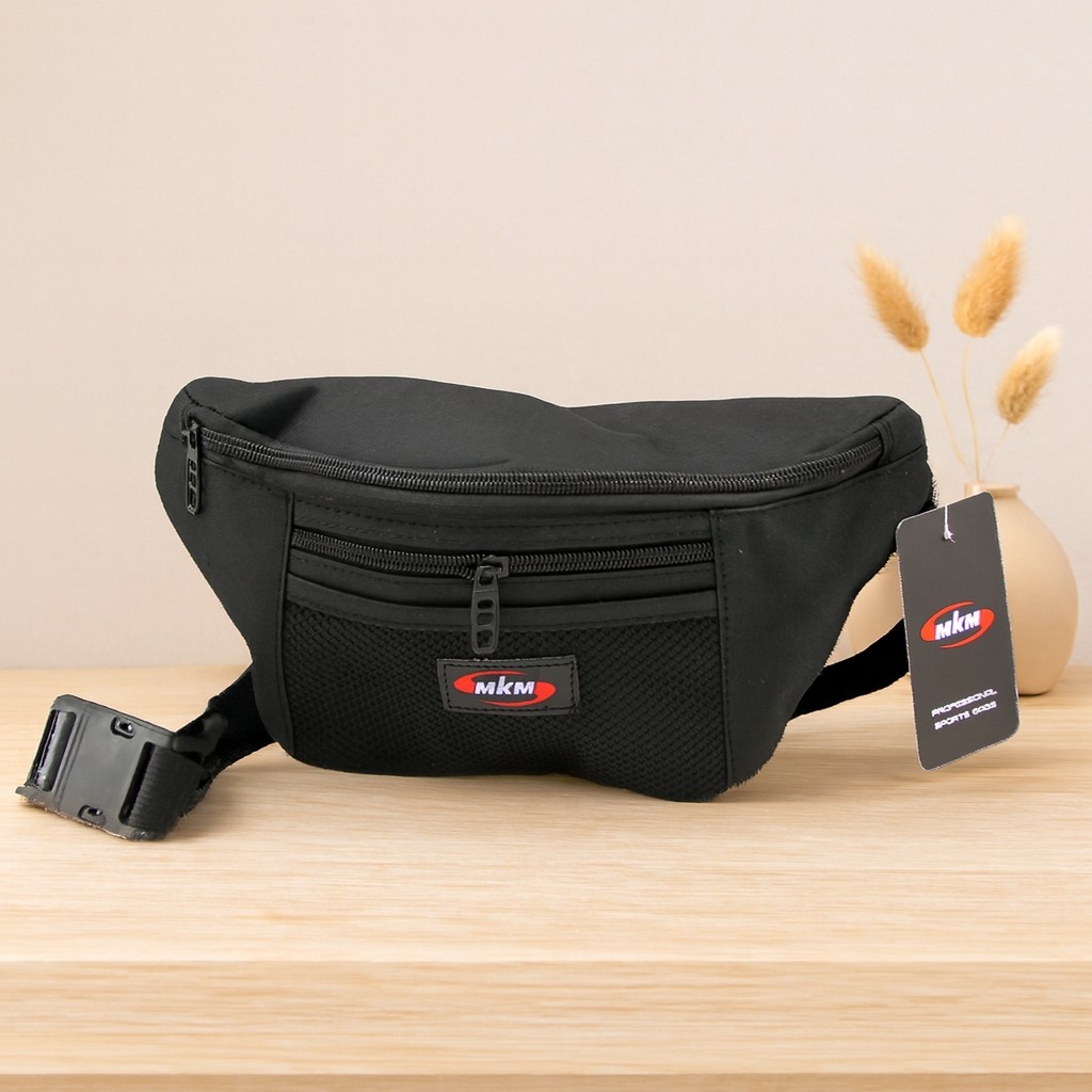 Renas Store Bodybag Omuz Çapraz Çanta 3 Fermuarlı 12X10X25 cm