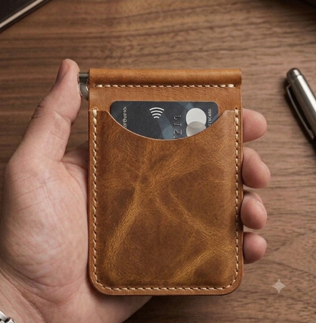Parla Leather Cavana Hakiki Gerçek Deri Erkek Taba Cüzdan