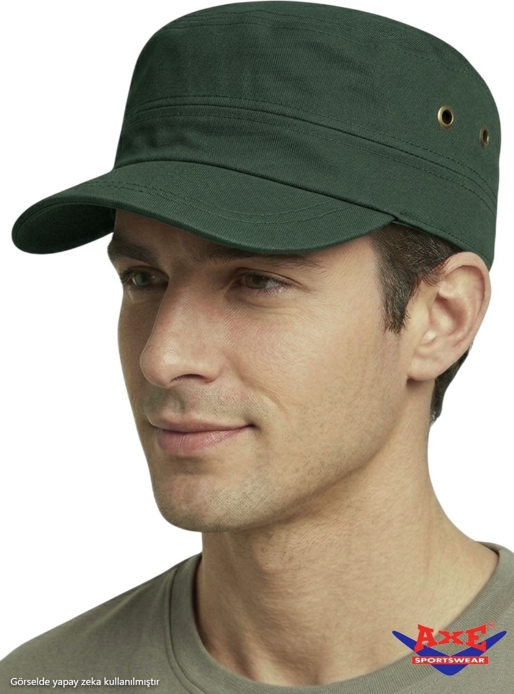 Axe Sportswear Yazlık Arkası Cırtlı Ayarlanabilir Castro Cap Kep Avcı Model Şapka görsel 8