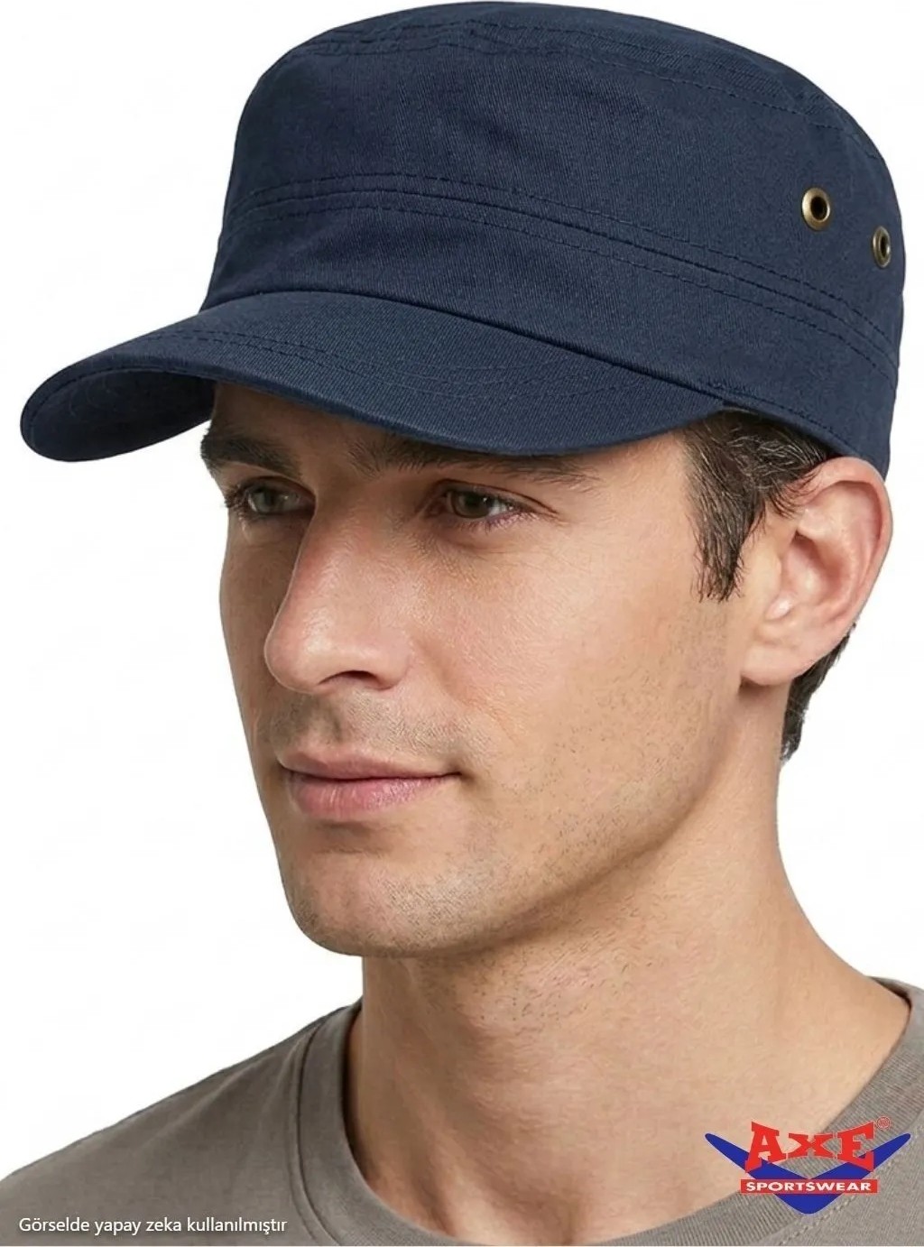 Axe Sportswear Yazlık Arkası Cırtlı Ayarlanabilir Castro Cap Kep Avcı Model Şapka görsel 6