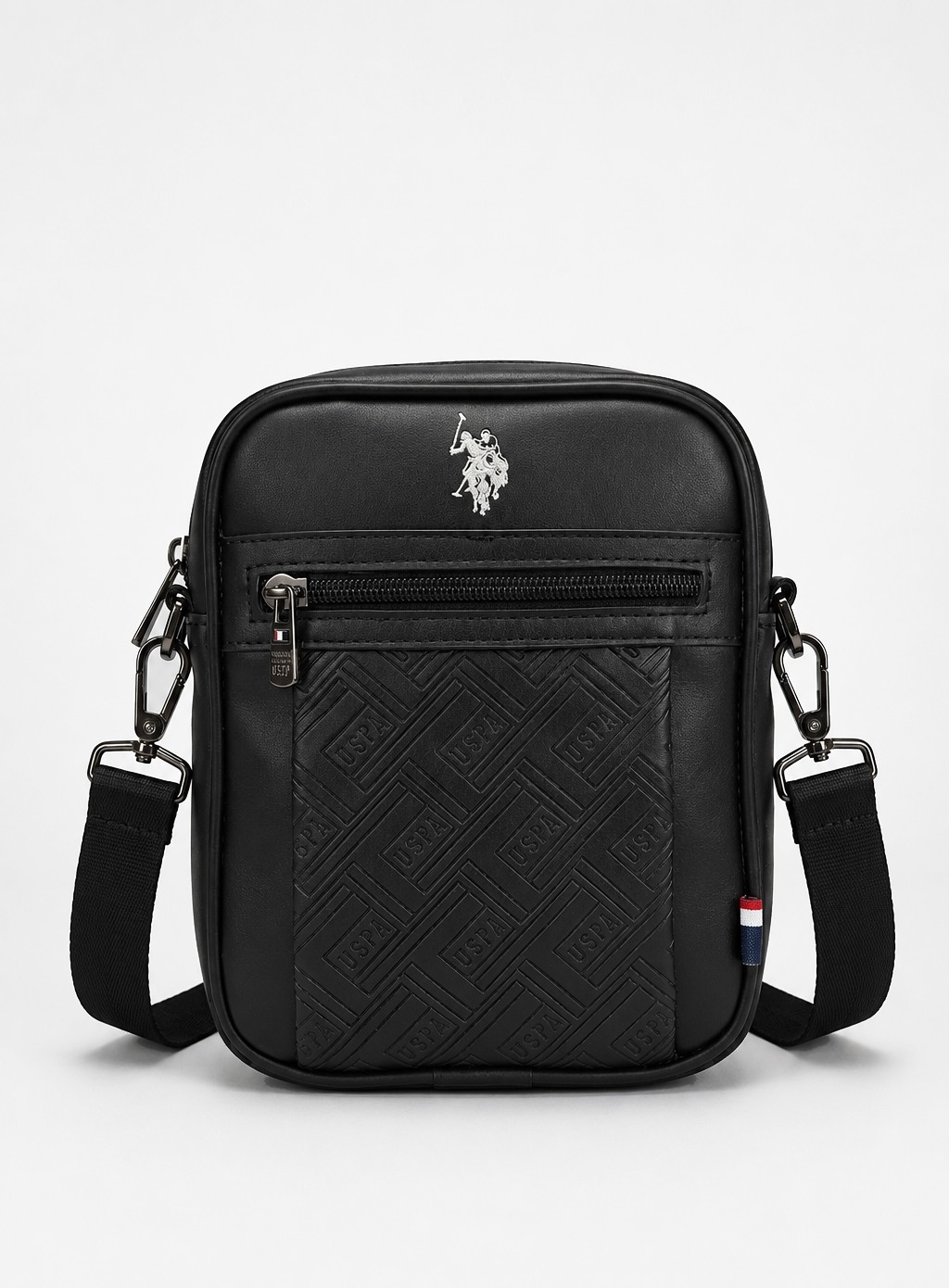 U.S. Polo Assn. Siyah Erkek Deri Çapraz Postacı Çanta 26077