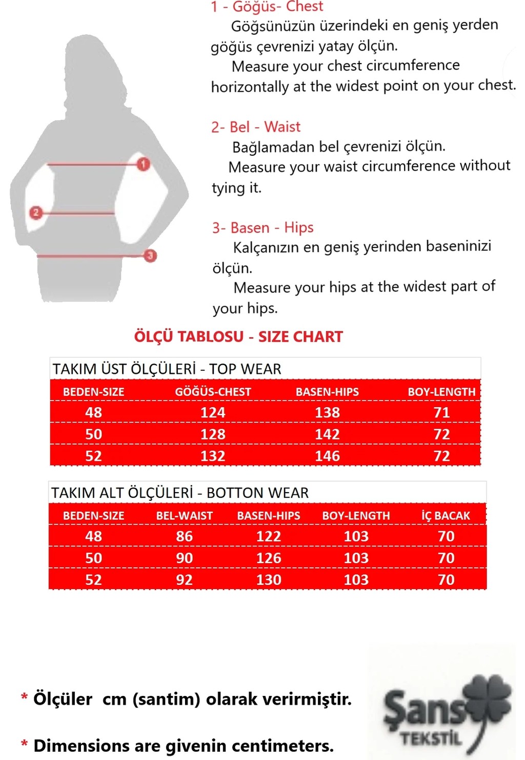 Şans Kadın Büyük Beden Oranj, Kol Detaylı,Bisiklet Yaka Üst,Cepli Yüksek Bel Pantolon 2'Li Takım 65N39433 görsel 2