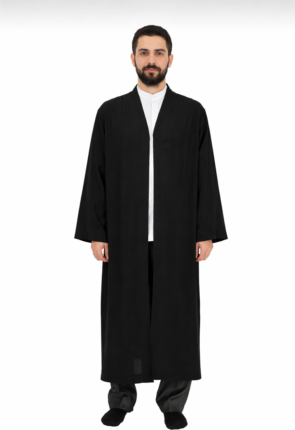 Lalvera KG Erkek Namaz Cübbesi, Islami Buhara Cübbesi, Namaz Kıyafeti Siyah, Baba Cocuk Kombin Namaz Kostümü görsel 3
