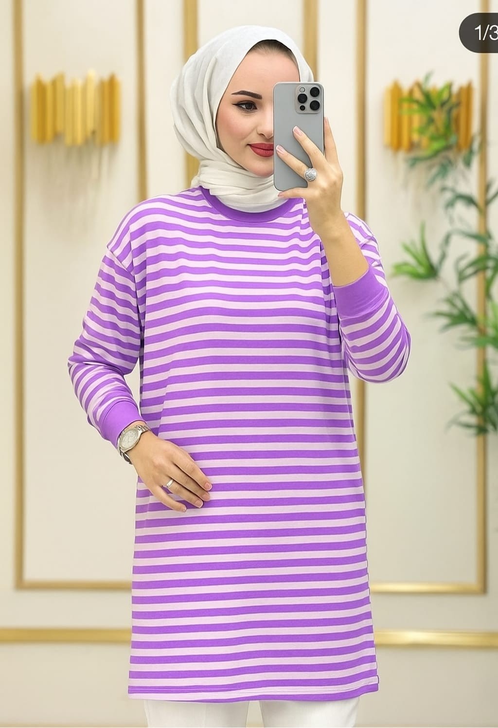Shirosa Moda Çift Yakalı Tesettür Gömlek