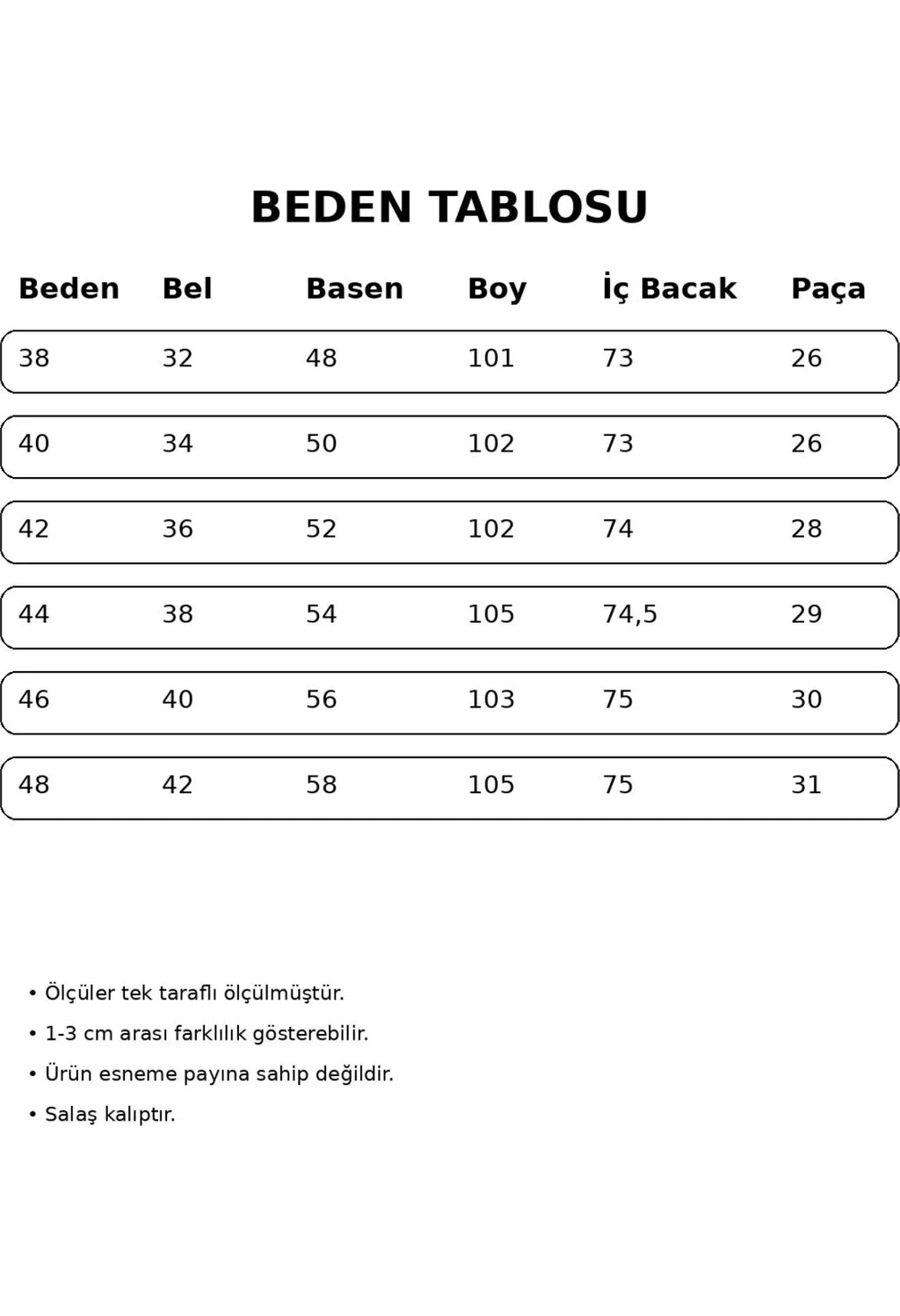 İdol Kadın Tensel Kumaş Rahat Kesim Geniş Paça Pantolon Lastikli Bel Günlük Şık Model görsel 5