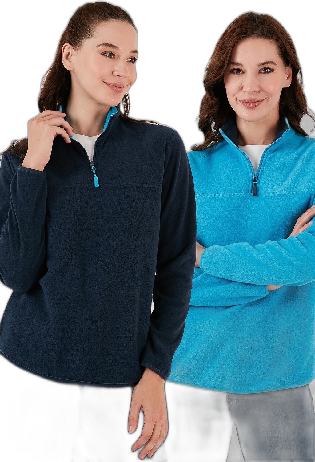 Die Grup Lela Slim Fit Yumuşak Dokulu Anti-Pilling Tüylenme Yapmayan 2'li Paket Polar Bayan Polar 5907000S2