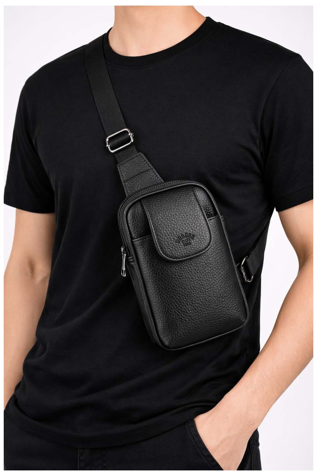 Derise Club Erkek Siyah Omuz Çantası Göğüs Çantası Body Bag Çanta