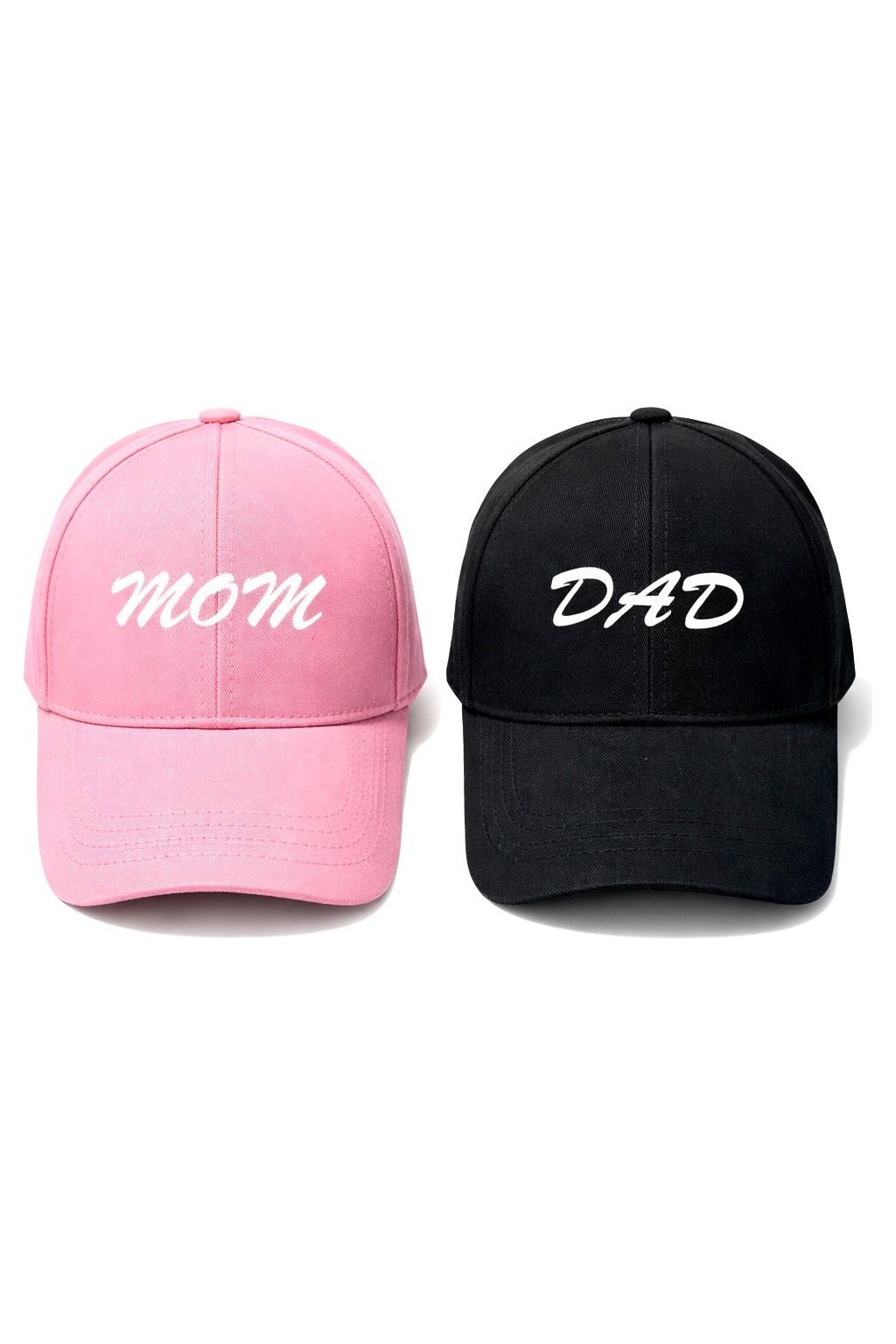 SF Collection Mom & Dad Nakışlı Basic 2’li Çift Kombin Şapka görsel 5