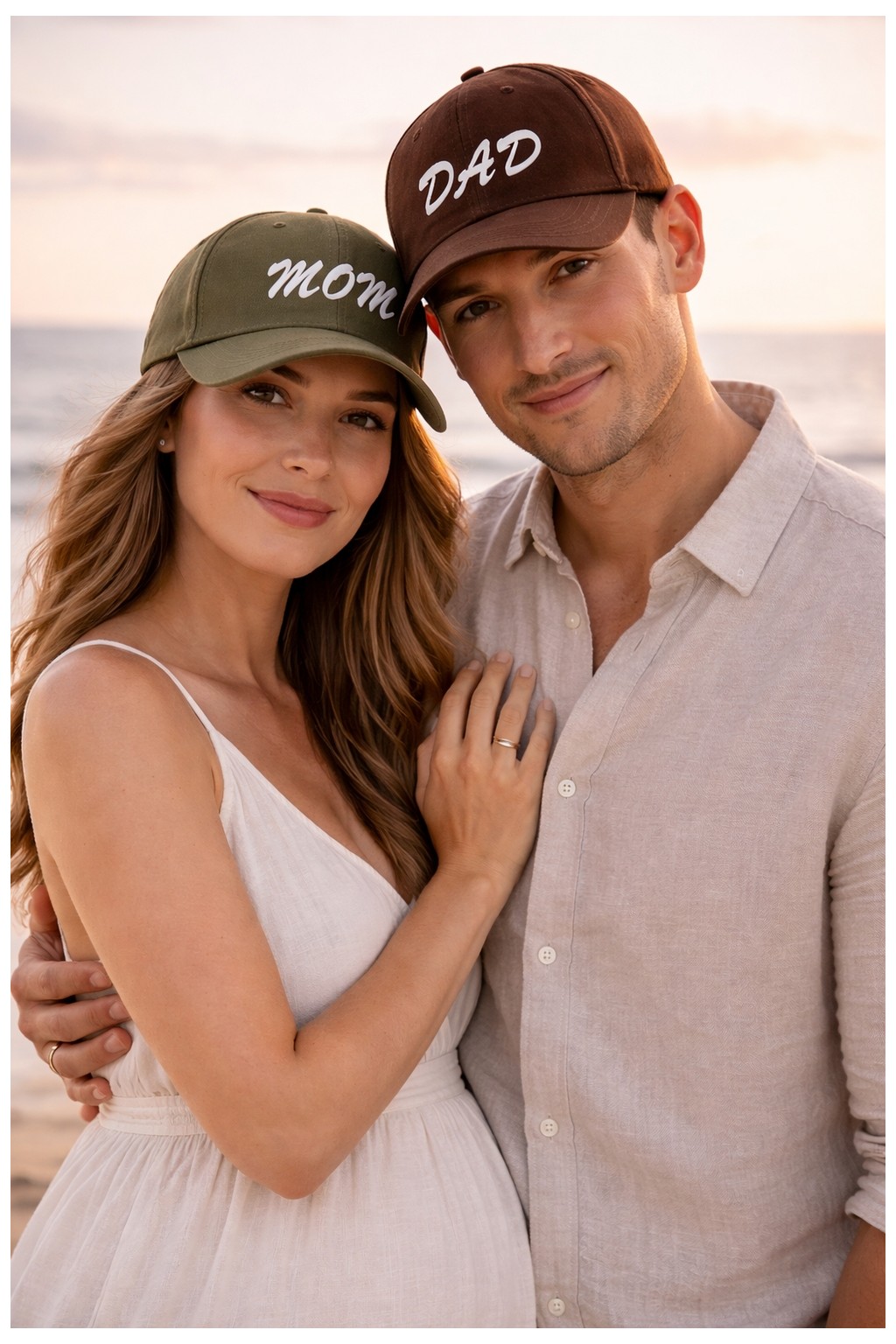 SF Collection Mom & Dad Nakışlı Basic 2’li Çift Kombin Şapka görsel 8