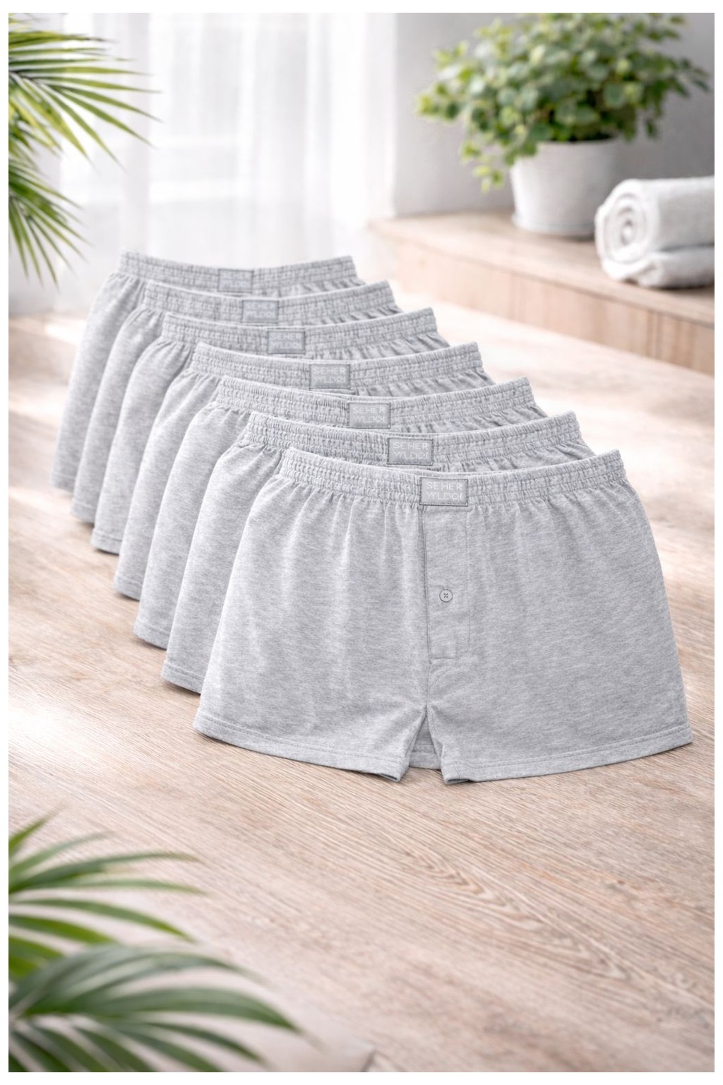 Seher Yıldızı Erkek Penye Boxer 8'li Set görsel 5
