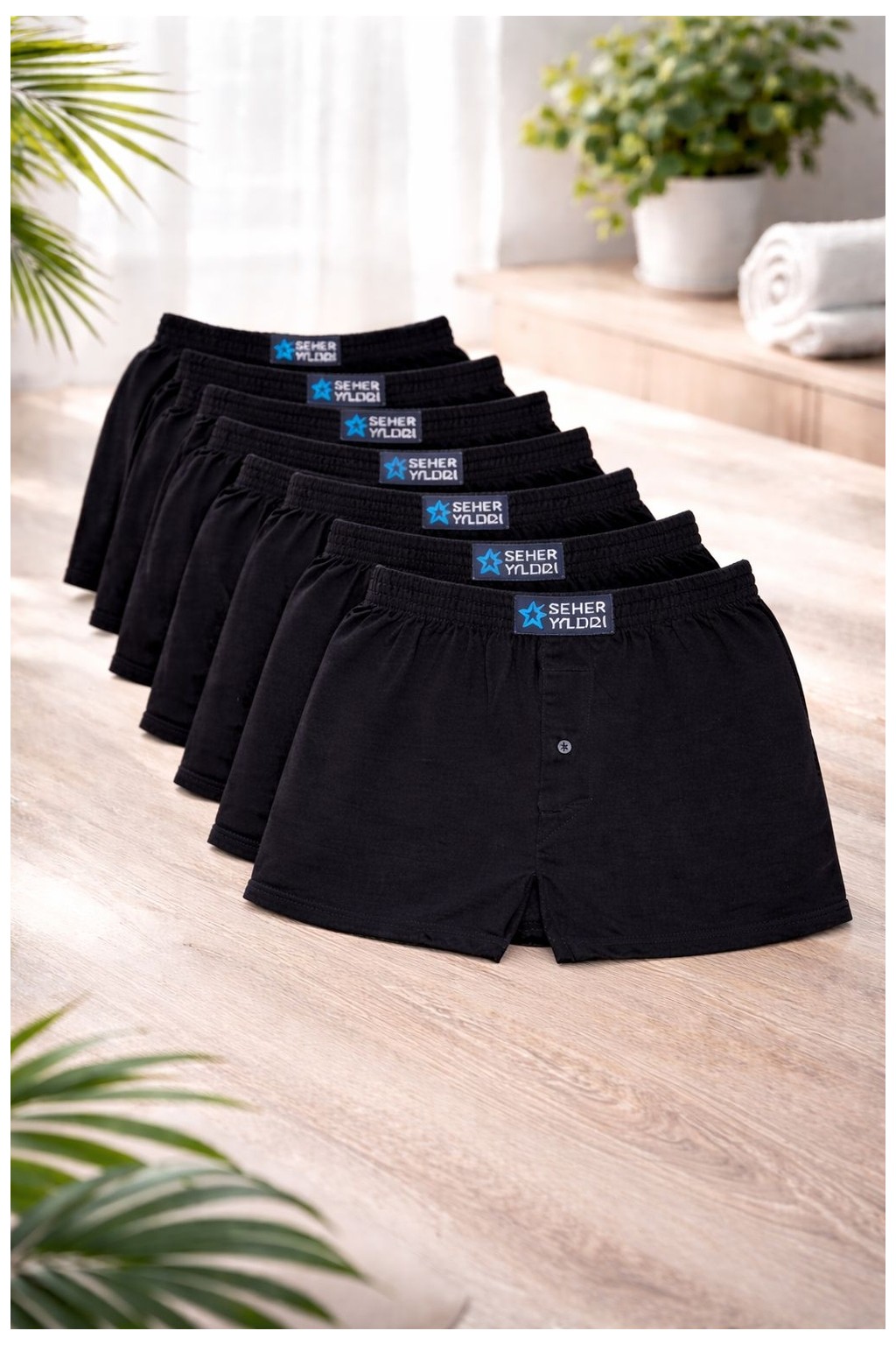 Seher Yıldızı Erkek Penye Boxer 8'li Set görsel 6