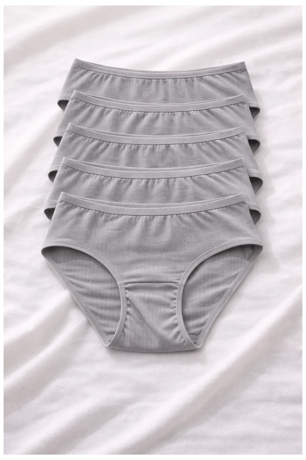 Süsen Lingerie 5li Karışık Renk Kadın Ribana Pamuklu Bato Külot, Kadın Yüzde Yüz Pamuklu Bato Külot görsel 8