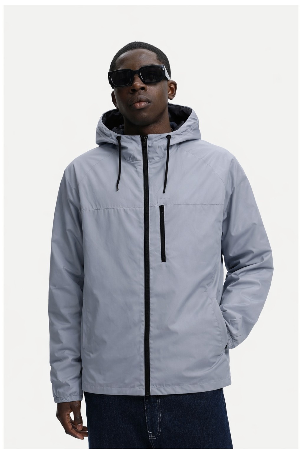 Damga Erkek Astarlı Trend Oversize Gri Yağmurluk & Rüzgarlık görsel 7