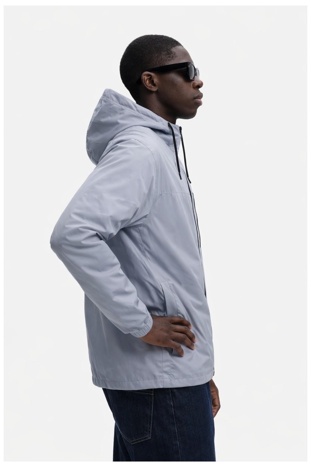 Damga Erkek Astarlı Trend Oversize Gri Yağmurluk & Rüzgarlık görsel 8