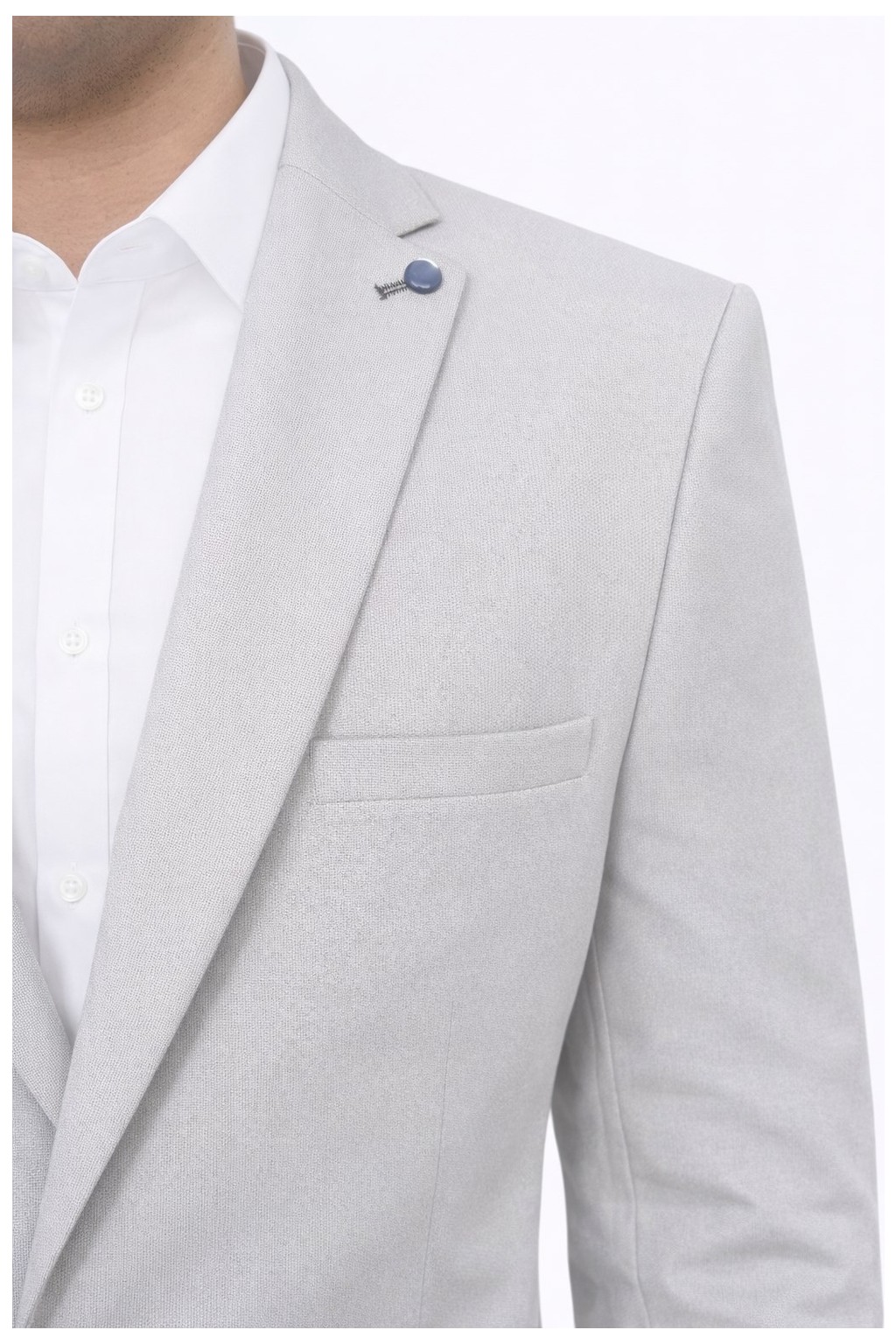 Plus Scorpion Taş Rengi Slim Fit Erkek Blazer Ceket, Modern Ofis & Davet Stili görsel 5