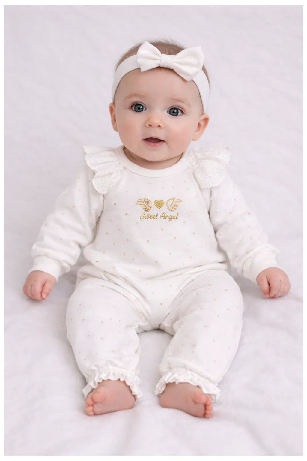 My Baby Kumsal CAYZEN Lottie Kız Bandanalı Tulum 1072 1116 3 - 6 ay
