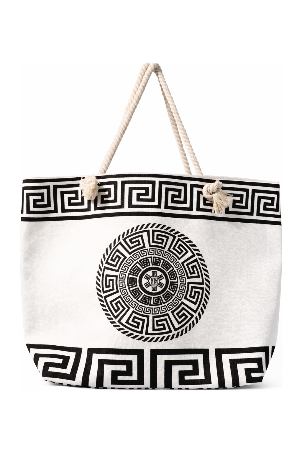 AQUATOLIA Kadın Lüks Desen Çanta - Fermuarlı- 50*35 Cm- Plaj Çantası