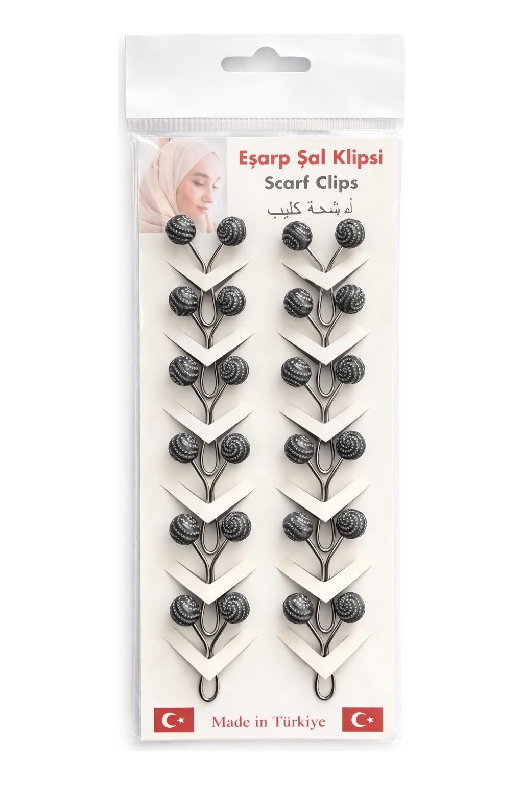 Vipfoni Gül Şeklinde Eşarp Klipsi, Eşarp Iğnesi 12 Adet