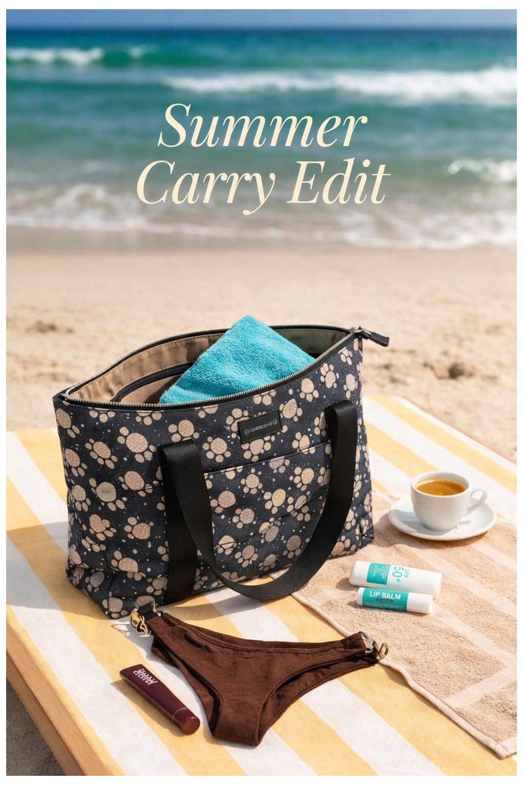 BloominBag Soul Mate Beach Tote Set görsel 2