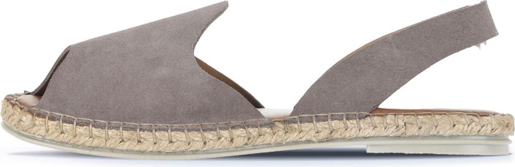 Bueno Shoes Gri Koyu Alf Süet Kadın Espadril Sandalet 01WA7201 01WA7201 görsel 3