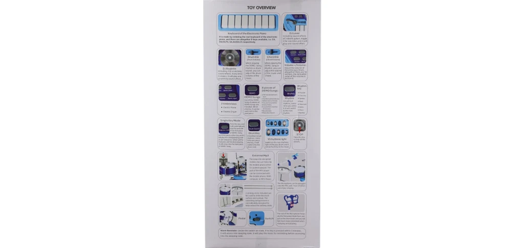 Resim NW NessiWorld BAO-1704 Bateri Seti Mp3 ve Mikrofonlu 