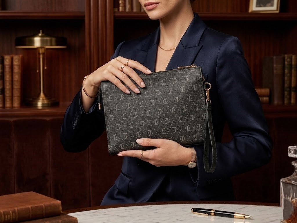 Eych Kadın Casual Clutch Çanta, Günlük Şık Portföy Çanta, Minimal El Çantası görsel 2