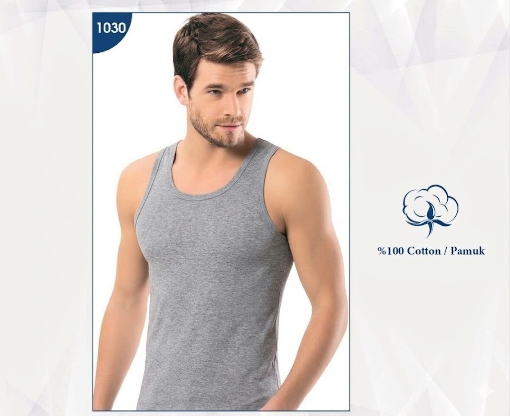 Kota 1030 Erkek Klasik Atlet Renkli Gri 6'lı Paket