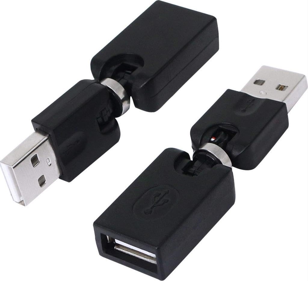 Aesco 5264 USB To Dişi Erkek 360 Derece Dönebilen Çevirici Dönüştürücü Adaptör görsel 3