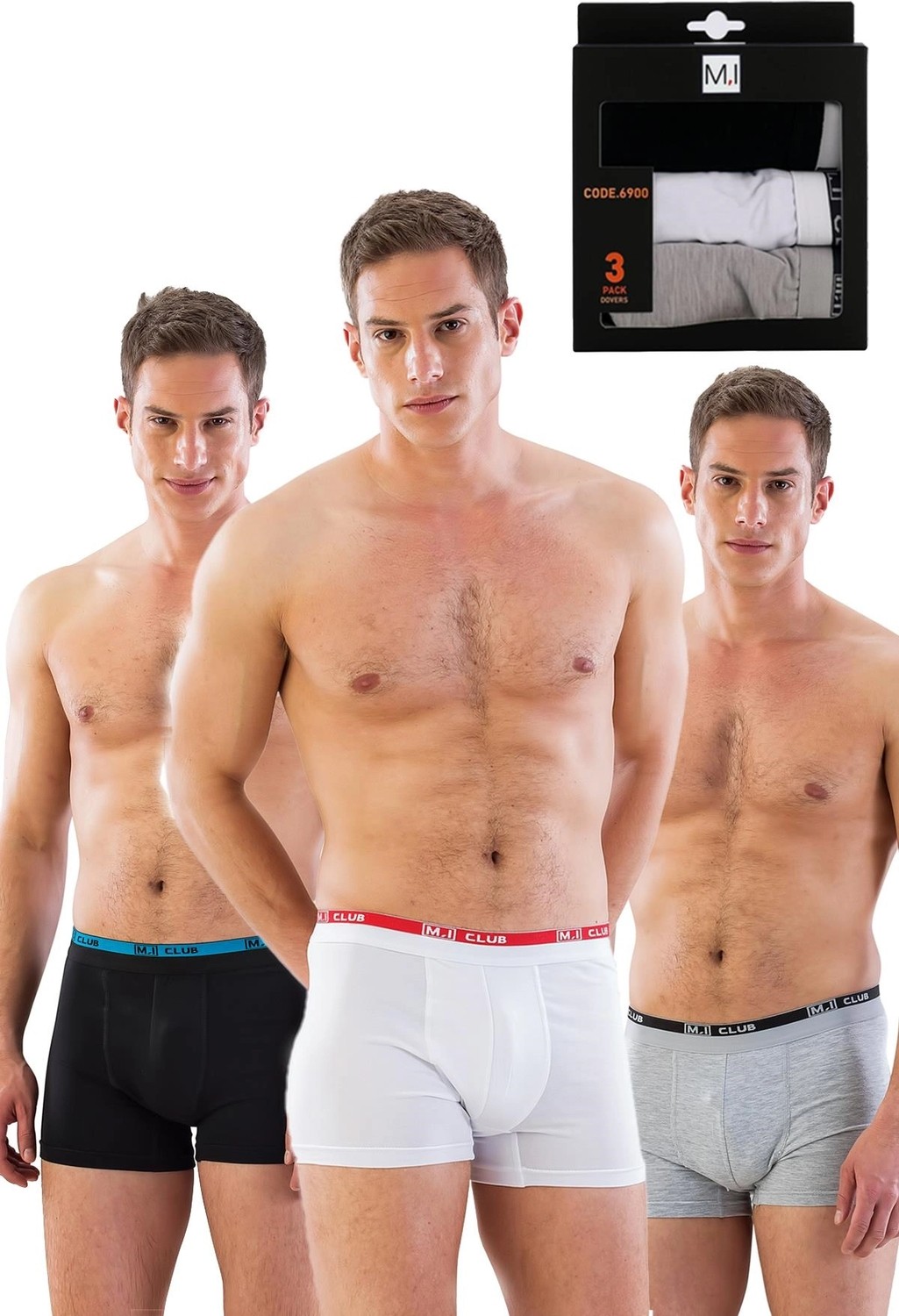 Gees Global 3'lü Erkek Boxer - KLBN29698