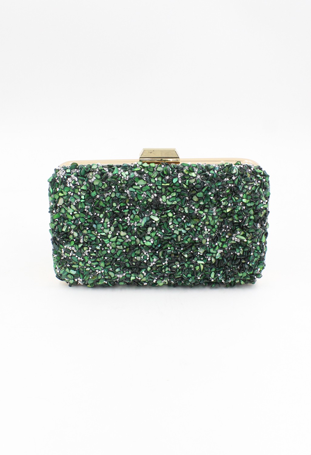 Chantaky 032 1700 Taşlı Abiye Çanta Gece Çantası Clutch Haki Standart