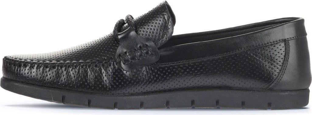 Bueno Shoes Siyah Deri Erkek Loafer 21MA96 görsel 3
