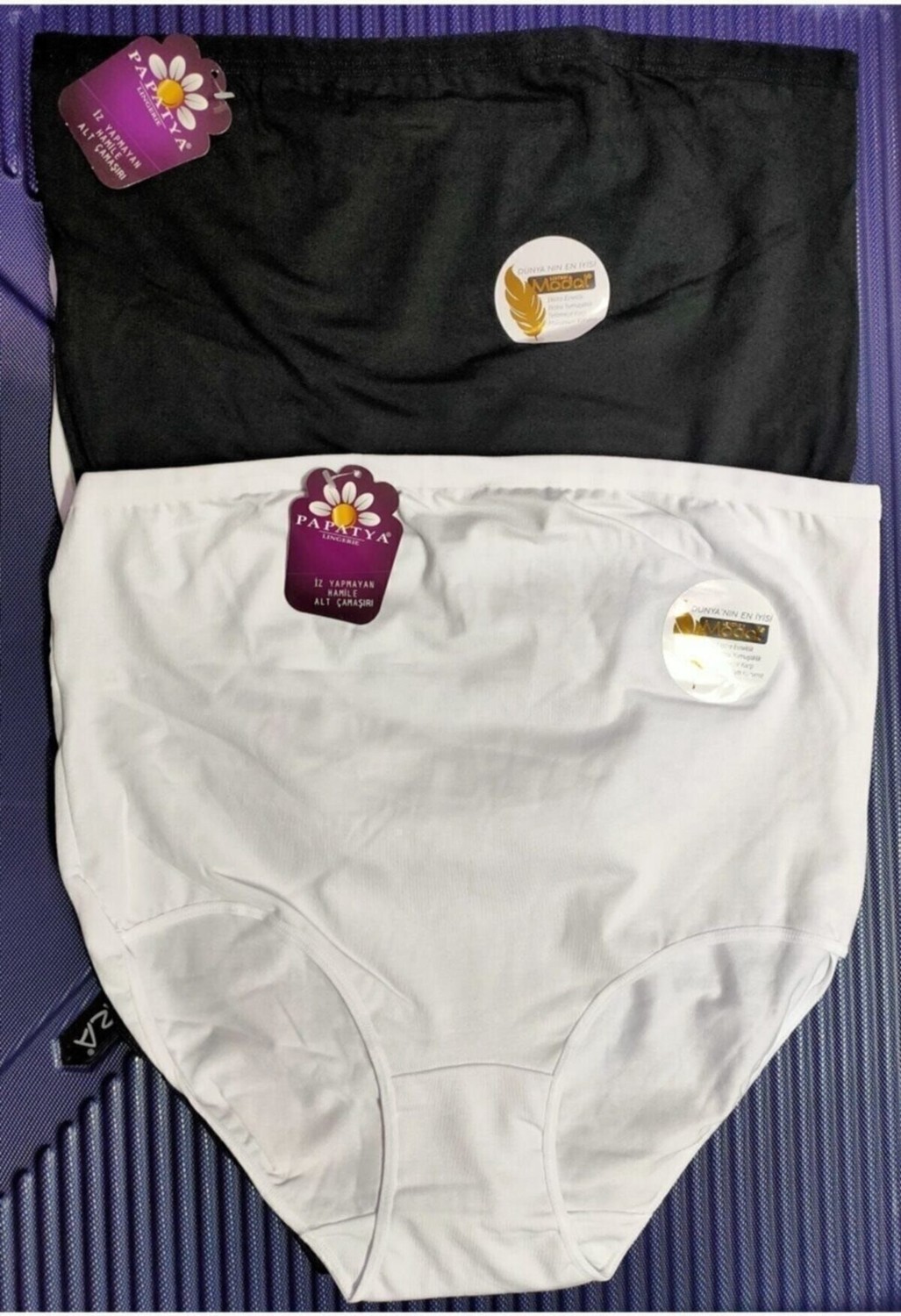 Papatya 4'lü Paket Modal Hamile Külot Düz Desen Pamuklu Yumuşak Dokulu ve Nefes Alabilir görsel 2