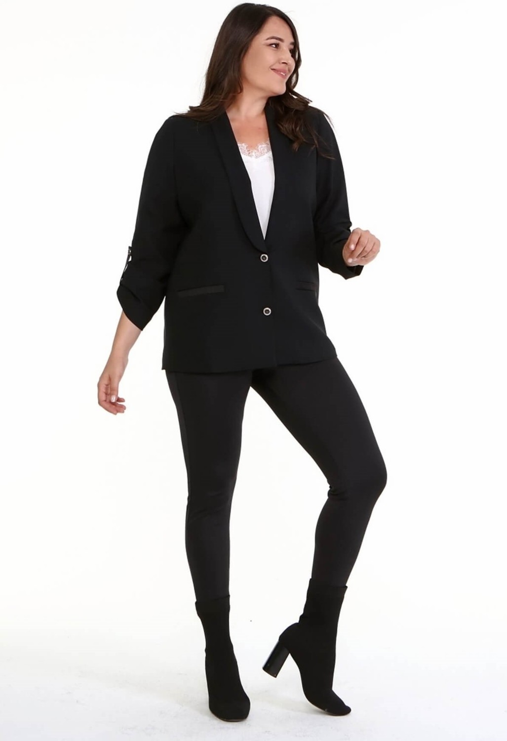 Myline Astarlı Kolları Apoletli Blazer Ceket görsel 4