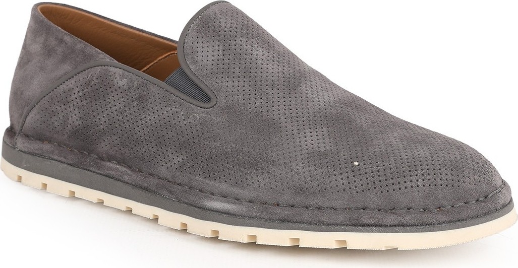Libero L5989 Hakiki Süet Delikli Dokulu Esnek Boğazlı Dişli Taban Erkek Casual Espadril Loafer