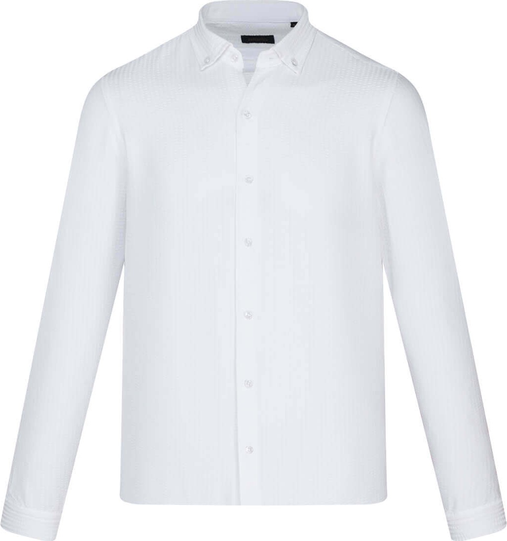 Hatemoğlu Siyah Comfort Fit Düğmeli Yaka Uzun Kollu Casual Gömlek görsel 5