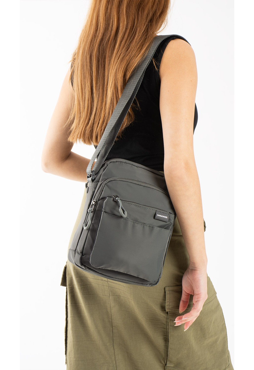Sanmorris Unisex 5 Bölmeli Suya Dayanıklı Paraşüt Kumaş Organizer Çanta 6022 görsel 6